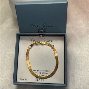 Mia Fiore 18k gold plated bracelet NIB